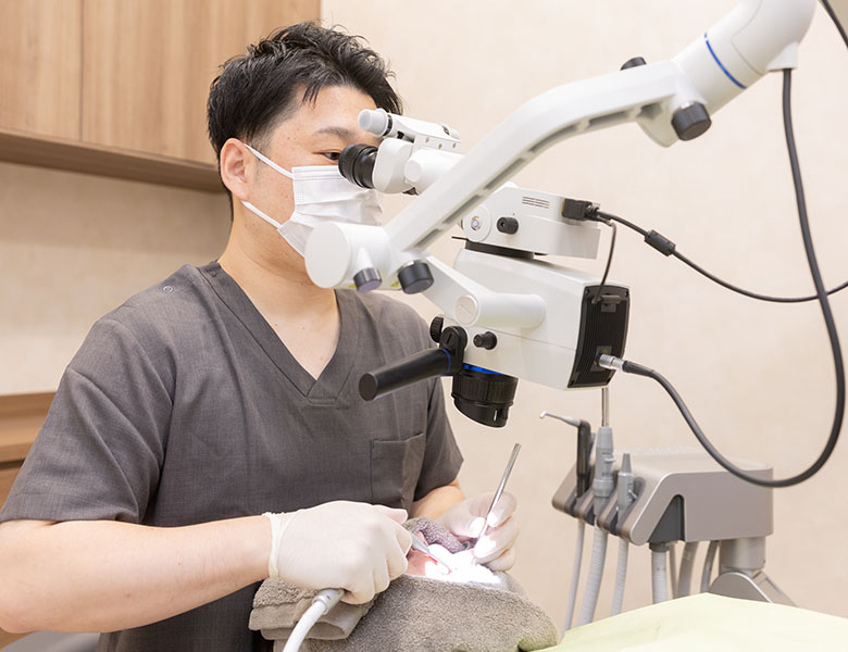 武蔵小杉の歯医者、武蔵小杉ネゴ歯科矯正歯科のマイクロスコープ精密治療